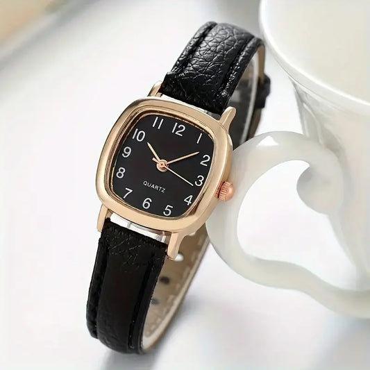 Elegant Women's Quartz Watch – Stylish Rose Gold Design with Leather Strap, Perfect for Every Occasion